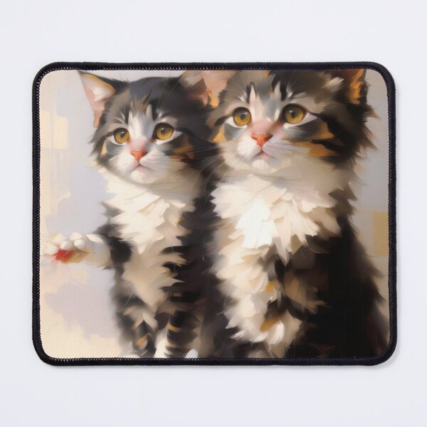 Item preview, Feline Precision: A detailed kitty oil painting designed and sold by KH-GardenEden.