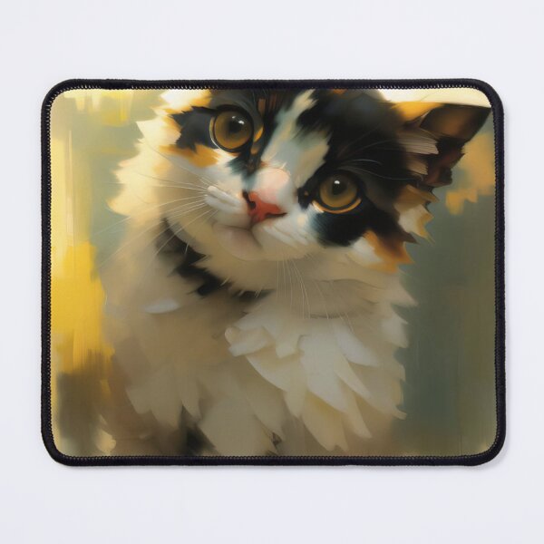 Item preview, Feline Relaxation: A peaceful kitty oil painting designed and sold by KH-GardenEden.