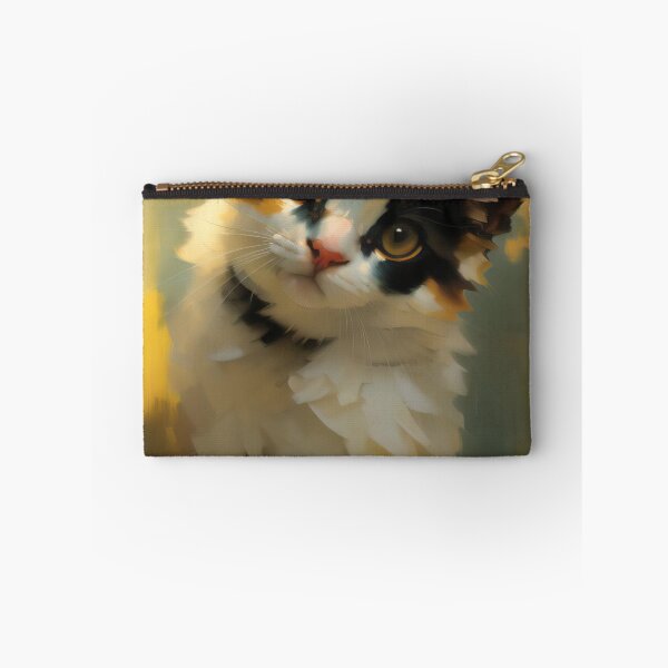 Item preview, Feline Relaxation: A peaceful kitty oil painting designed and sold by KH-GardenEden.
