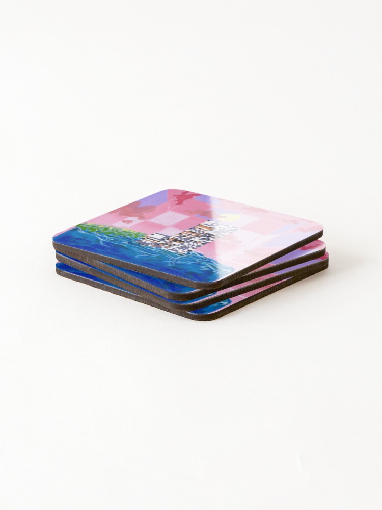 Thumbnail 4 of 5, Coasters (Set of 4), missingwave designed and sold by nonbinarymike.