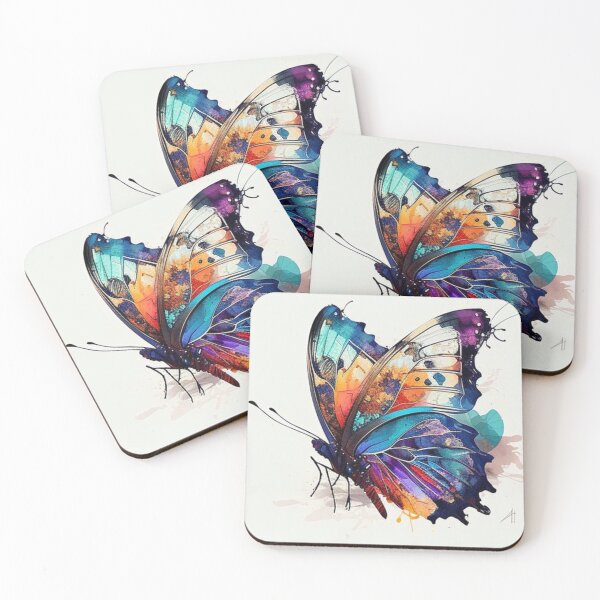 Item preview, Art Nuveau Colorful Painted Butterfly designed and sold by PaperieJennifer.