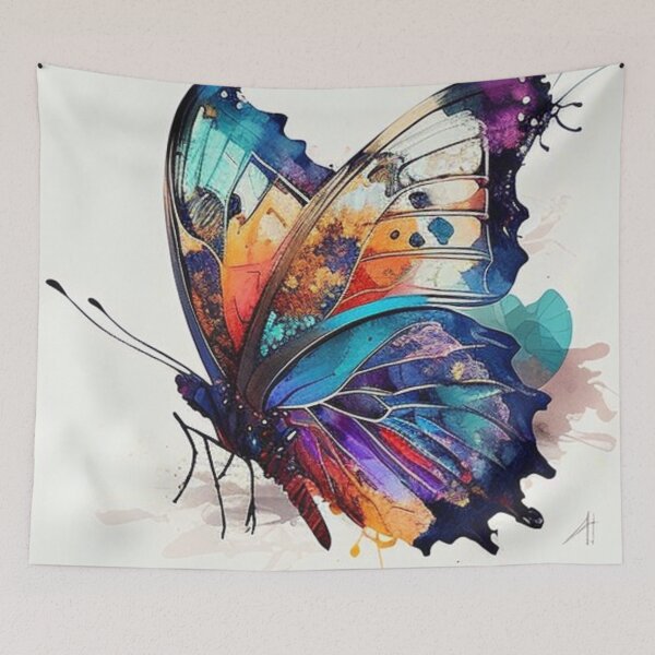 Item preview, Art Nuveau Colorful Painted Butterfly designed and sold by PaperieJennifer.