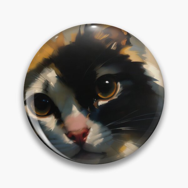 Item preview, Feline Companionship: A friendly kitty oil painting designed and sold by KH-GardenEden.