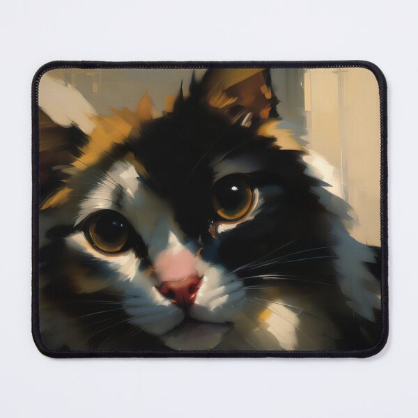 Item preview, Feline Companionship: A friendly kitty oil painting designed and sold by KH-GardenEden.