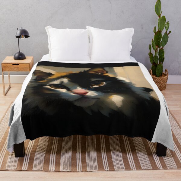 Item preview, Feline Companionship: A friendly kitty oil painting designed and sold by KH-GardenEden.