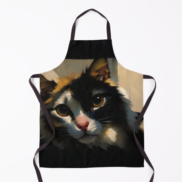 Item preview, Feline Companionship: A friendly kitty oil painting designed and sold by KH-GardenEden.