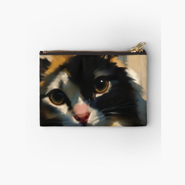 Item preview, Feline Companionship: A friendly kitty oil painting designed and sold by KH-GardenEden.