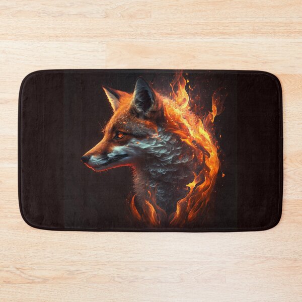 Item preview, Fox on fire, burning fox muzzle, fire fox. designed and sold by by-natiko.