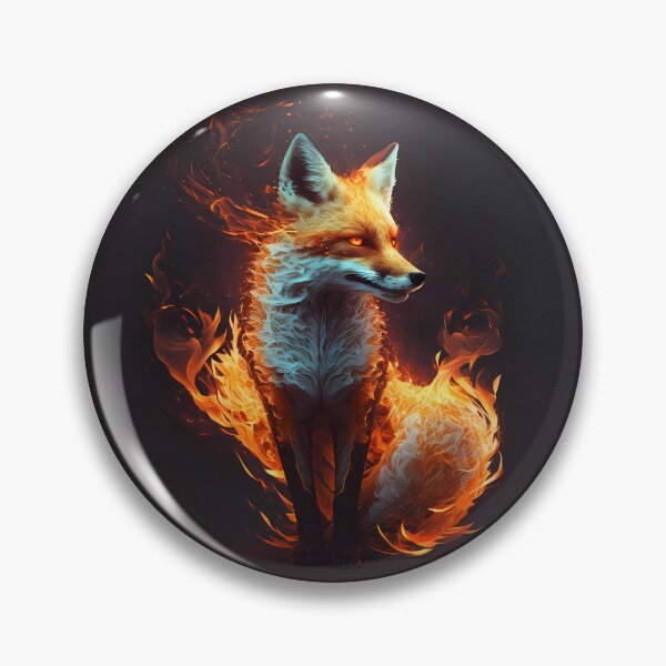 Item preview, Fox on fire, burning fox, fire fox. designed and sold by by-natiko.