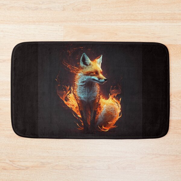 Item preview, Fox on fire, burning fox, fire fox. designed and sold by by-natiko.