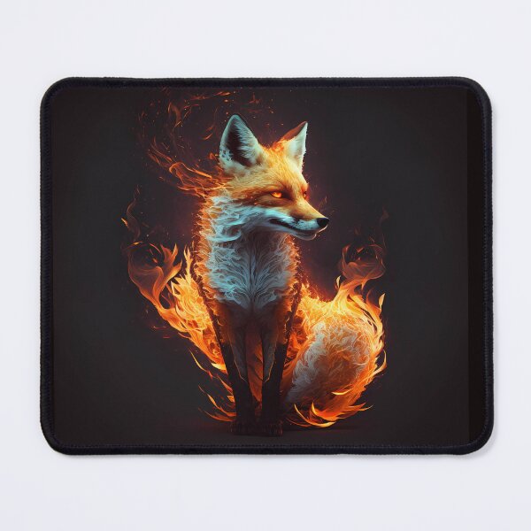 Item preview, Fox on fire, burning fox, fire fox. designed and sold by by-natiko.