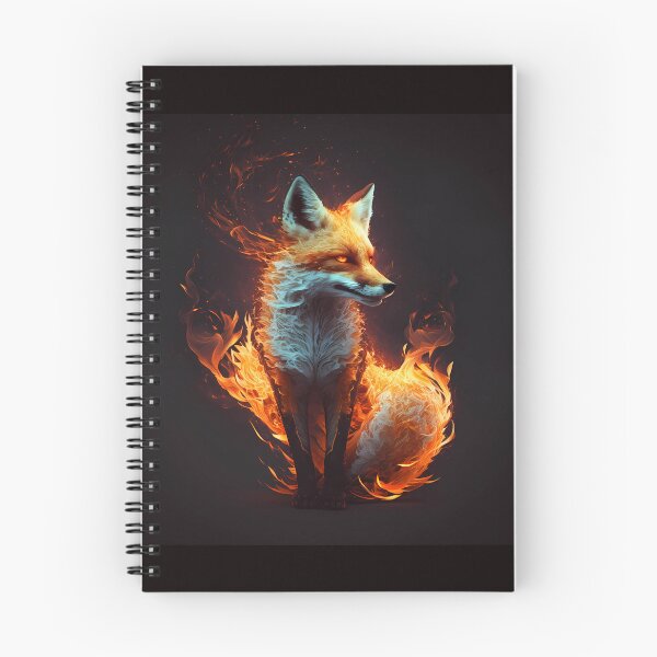 Item preview, Fox on fire, burning fox, fire fox. designed and sold by by-natiko.