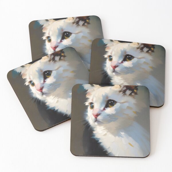 Item preview, Feline Curiosity: An inquisitive kitty oil painting designed and sold by KH-GardenEden.