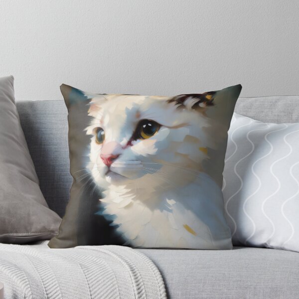 Item preview, Feline Curiosity: An inquisitive kitty oil painting designed and sold by KH-GardenEden.