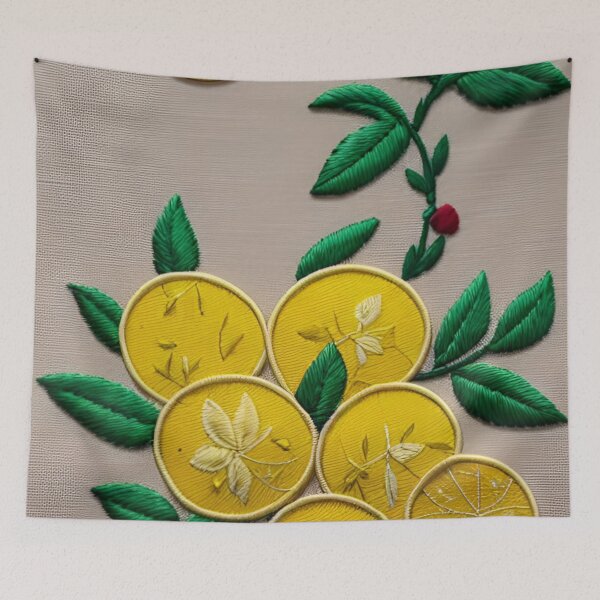 Item preview, Embroidered Lemons designed and sold by ~.