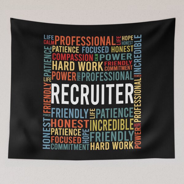 Item preview, recruiter saying: recruiter words gift designed and sold by alaechamlal.