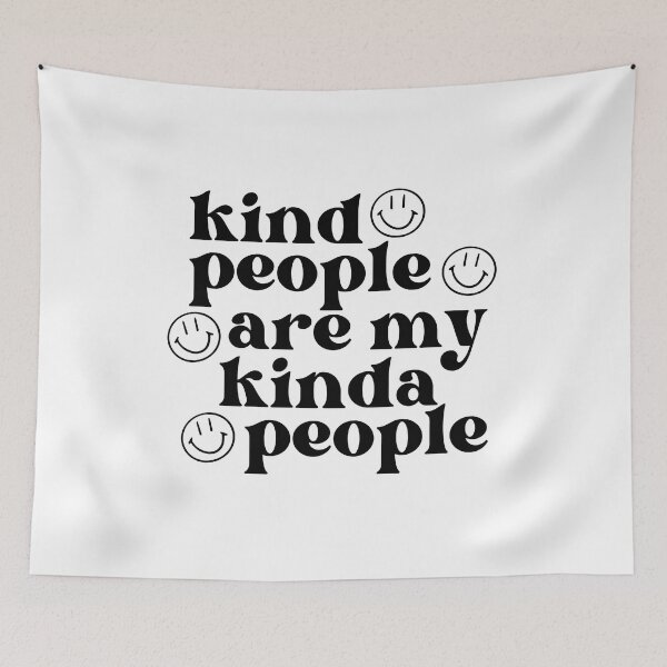 Item preview, kind people are my kinda people smiley face designed and sold by Lauren Rosenberger.