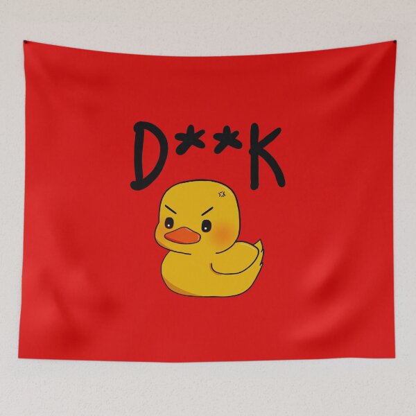 Item preview, RED Angry duck designed and sold by xthingsandstuff.