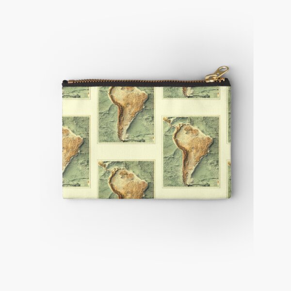 Item preview, 1907 South America Bathymetrical Relief Map 3D digitally-rendered designed and sold by ThinkAboutMaps.