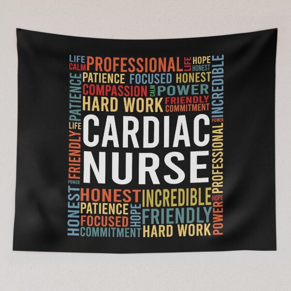 Item preview, cardiac nurse saying: cardiac nurse words gift designed and sold by alaechamlal.