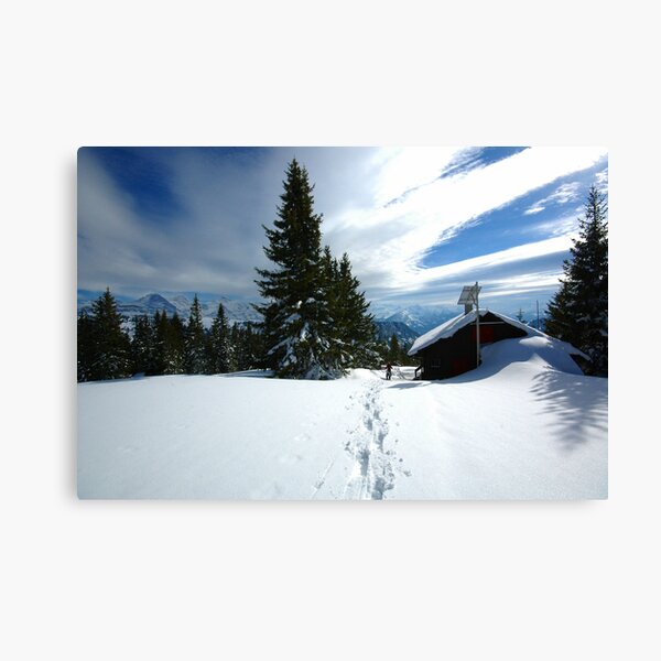 Snowshoeing Canvas Print