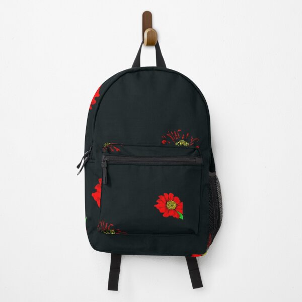 Item preview, Red zinnias in black designed and sold by Laulicreations.