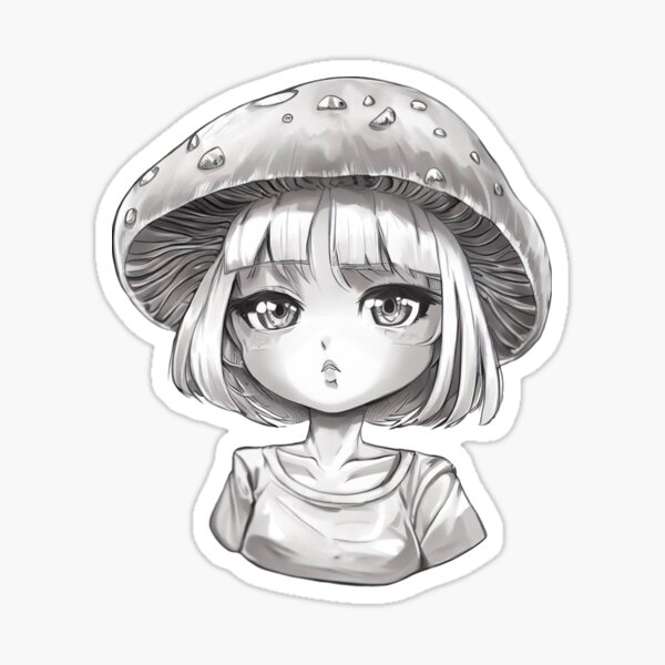 kids, little girls anime cartoon forest meadow trees mushrooms vector  illustration Stock Vector Image & Art - Alamy