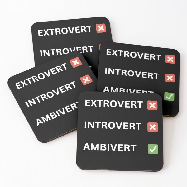 Item preview, Extrovert, Introvert, Ambivert  designed and sold by 2Cheesy4U.