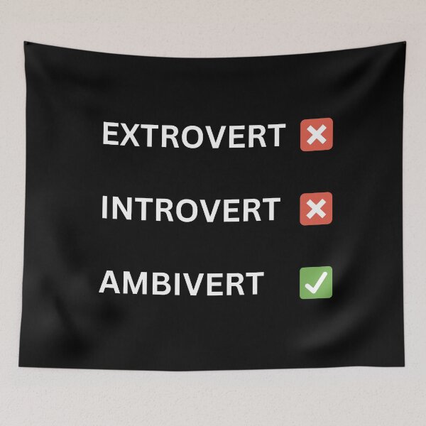 Item preview, Extrovert, Introvert, Ambivert  designed and sold by 2Cheesy4U.