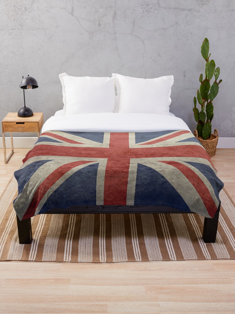 Union Jack Bedspread Throw Blanket By Deanworld Redbubble