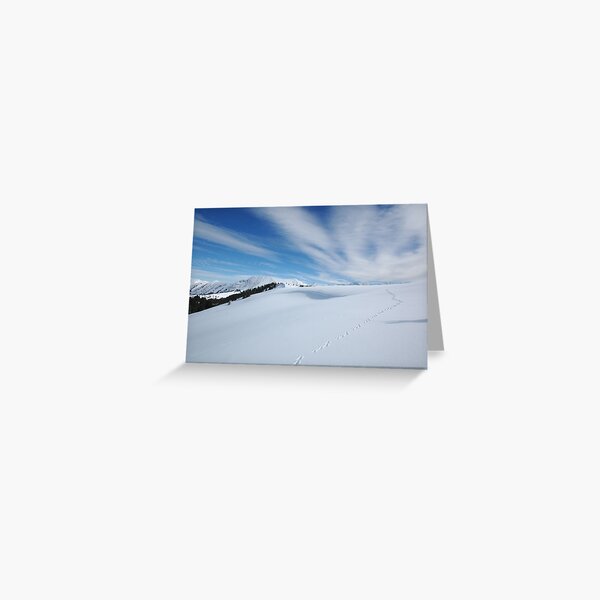 Footprints in the Snow Greeting Card
