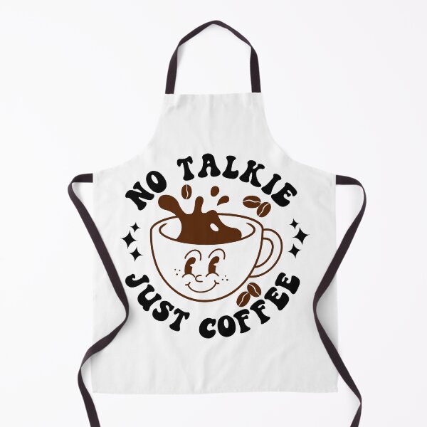 Item preview, No Talkie Just Coffee | Cute and Funny Antisocial Coffee Lover Design designed and sold by PearlMoonGrapes.