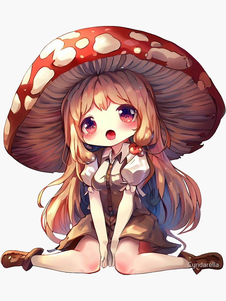 Mushroom Shrooms Character Cute Anime Happy Stock Vector (Royalty Free)  2187772615 | Shutterstock