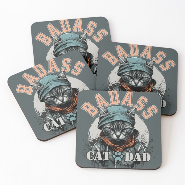 Item preview, Badass Cat Dad designed and sold by rmrc28.