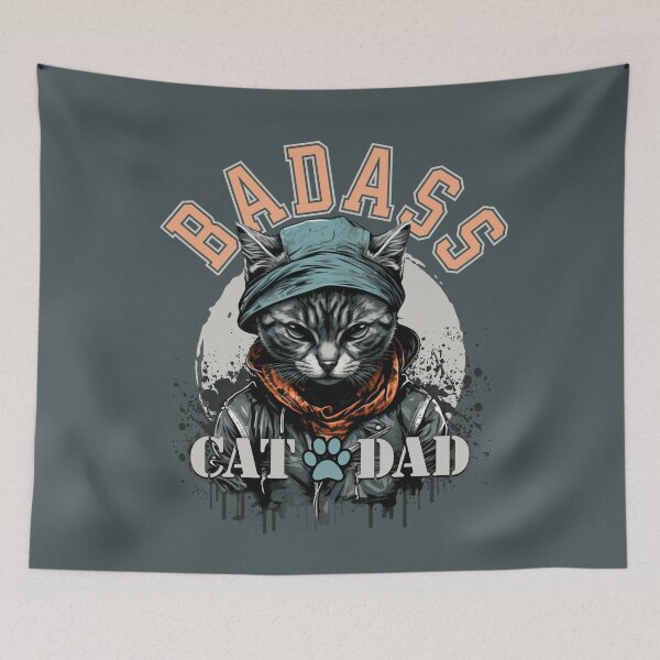 Item preview, Badass Cat Dad designed and sold by rmrc28.