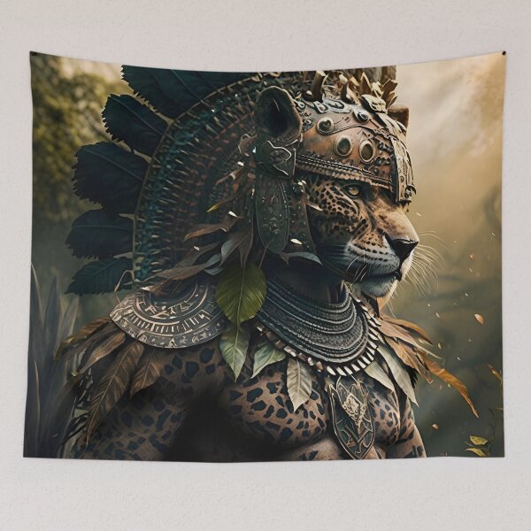 Item preview, Jaguar aztec warrior designed and sold by Mony26.