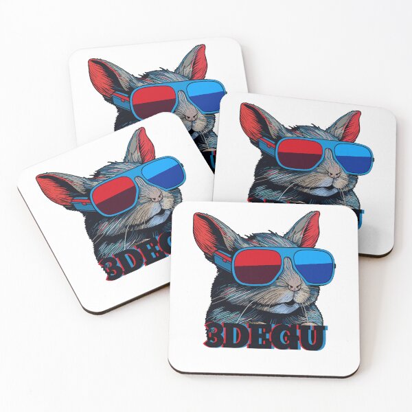 Item preview, Degu 3D effect 3Degu Octodon designed and sold by k3rstman1.