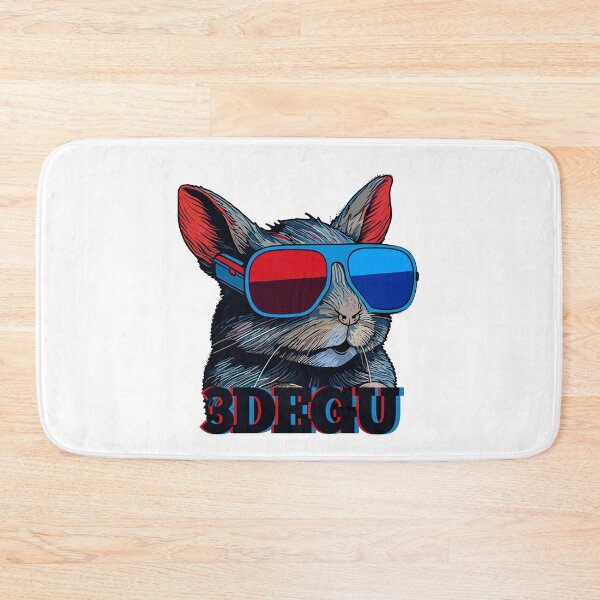 Item preview, Degu 3D effect 3Degu Octodon designed and sold by k3rstman1.