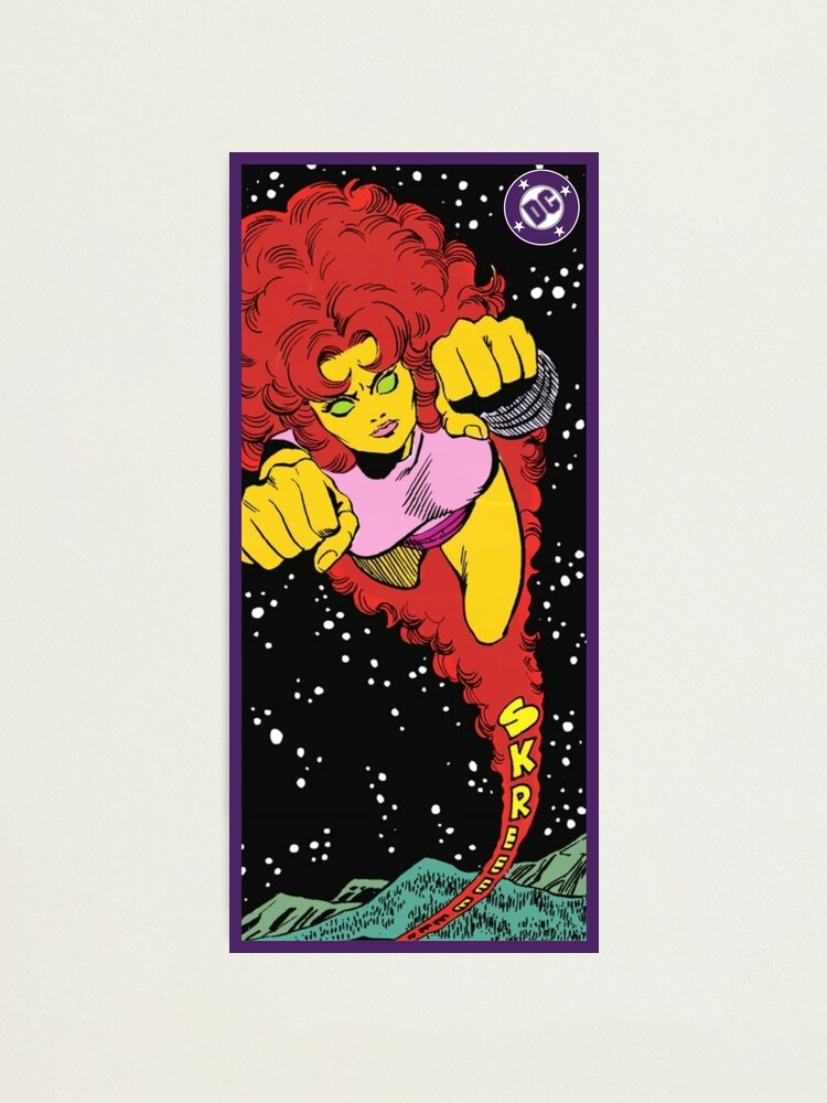 D.C. Comics Random Moment #6 - Purple Border - Starfire Photographic Print