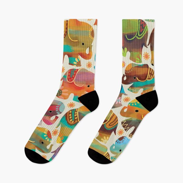 Item preview, Kawaii Jungle Elephants designed and sold by Karin Taylor.