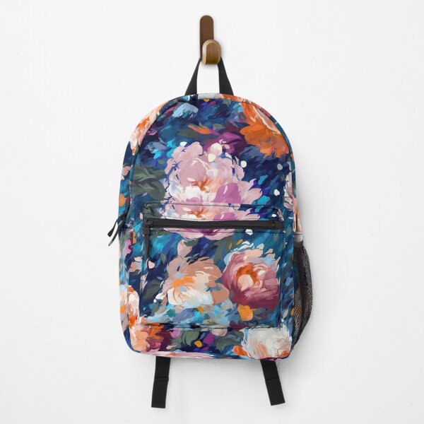 Item preview, colourful peonie print designed and sold by lushkingdom.