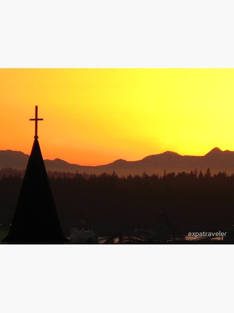 Thumbnail 3 of 3, Art Print, Vancouver Sunset designed and sold by expatraveler.