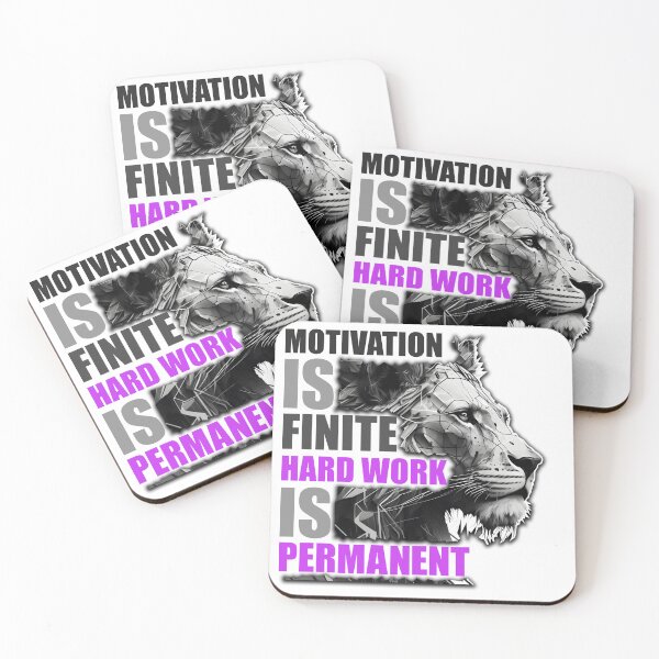 Item preview, Hard Work beats Motivation l Text design designed and sold by Artsynator.