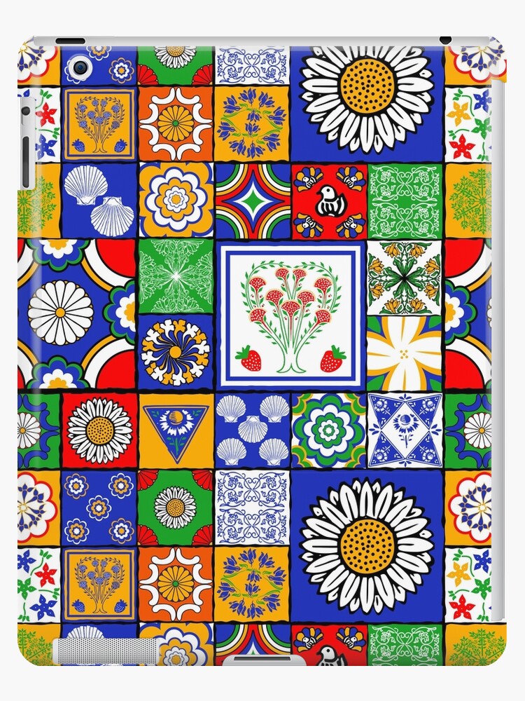 Yellow Patchwork Decoration Marrakesh Tiles Spanish Tails Decor