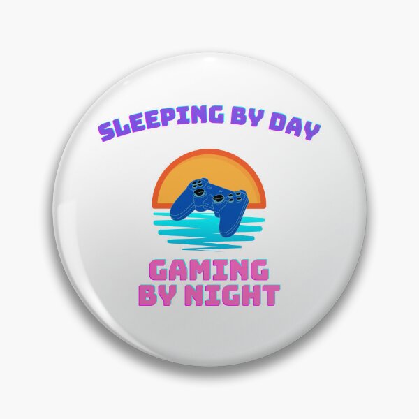 Item preview, Sleeping By Day Gaming By Night Gamer designed and sold by doudiart.