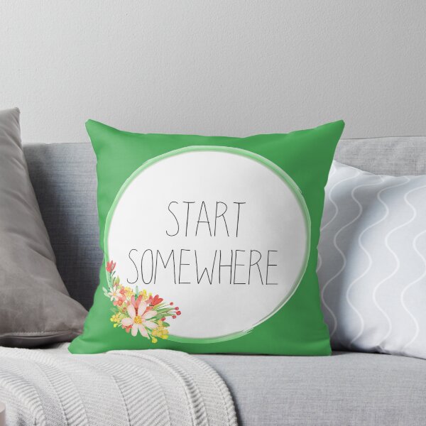 Item preview, Start Somewhere Floral Sticker designed and sold by anapplease.
