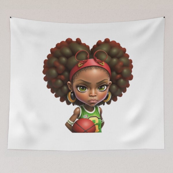 Item preview, cartoon chibi brown skinned girl designed and sold by dygo1986.