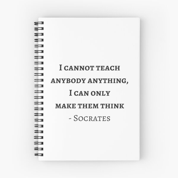 Item preview, Socrates Quotes  - I cannot teach anybody anything I can only make them think designed and sold by Inspirationmotivation.