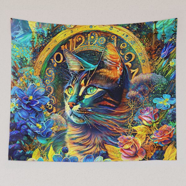 Item preview, Abstract Cat designed and sold by blackhalt.