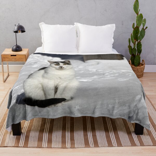 Item preview, White Cat In The Snow designed and sold by Mythos57.